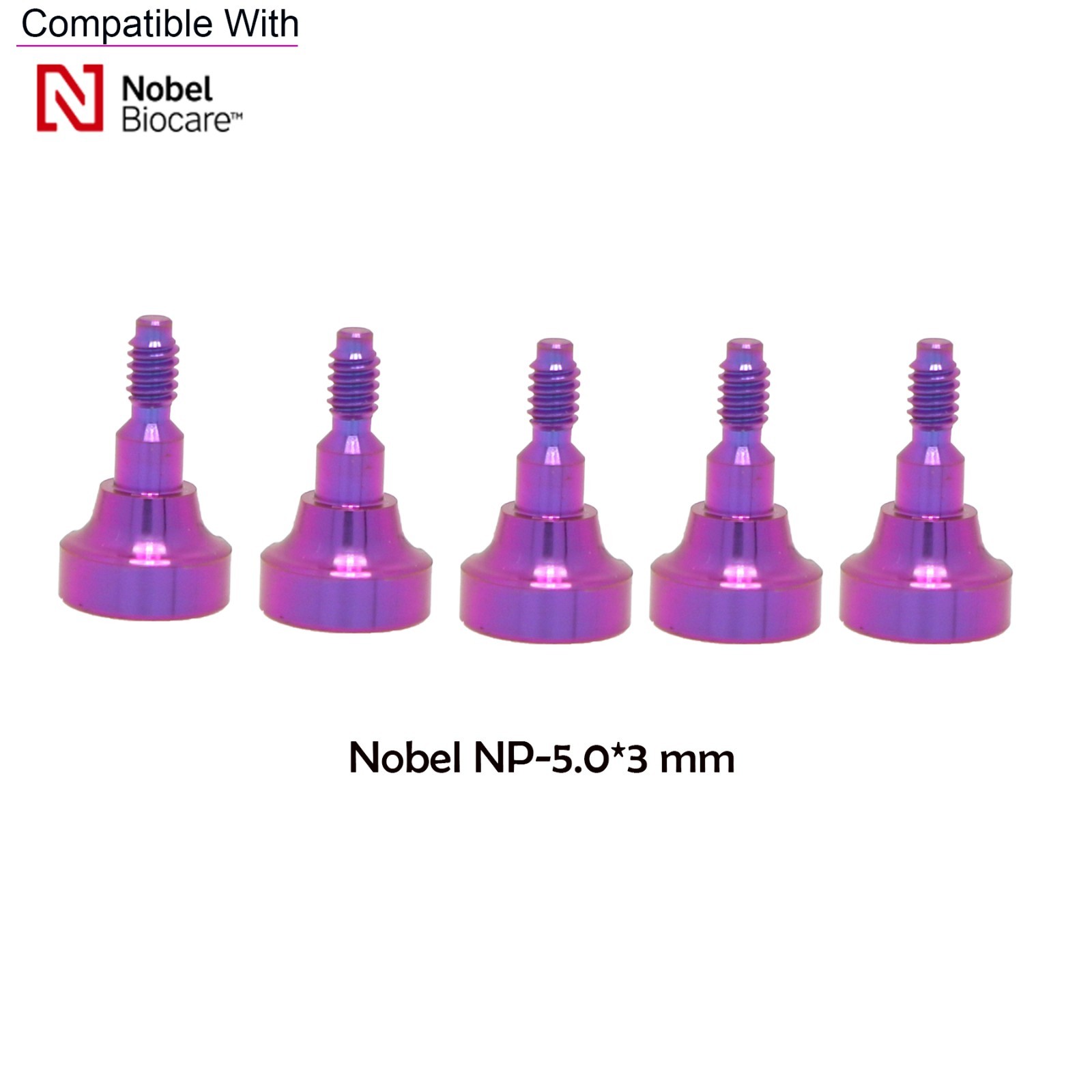 US NOB Dental Healing Cap Abutment NP ∅3.6 ∅5.0 3/5/7mm Fit Nobel Biocare Active