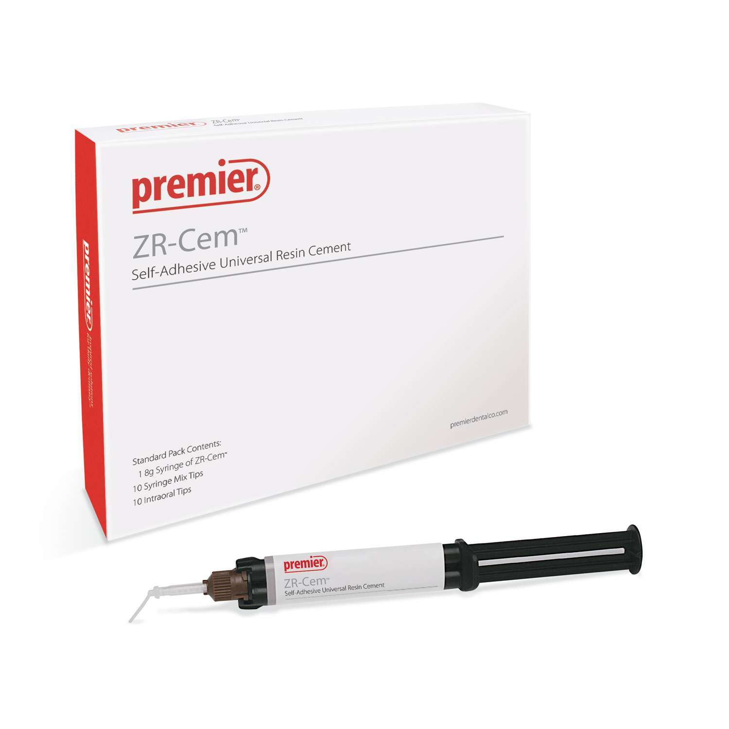 ZR-Cem Self-Adhesive Resin Cement – White Universal Refill 8 Gm. Syringe 10
