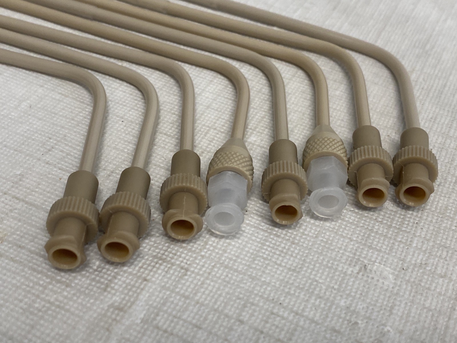 (2) DISSOLUTION PEEK Bent Sampling Cannula w/ Luer Adapter 1/8” 120mm