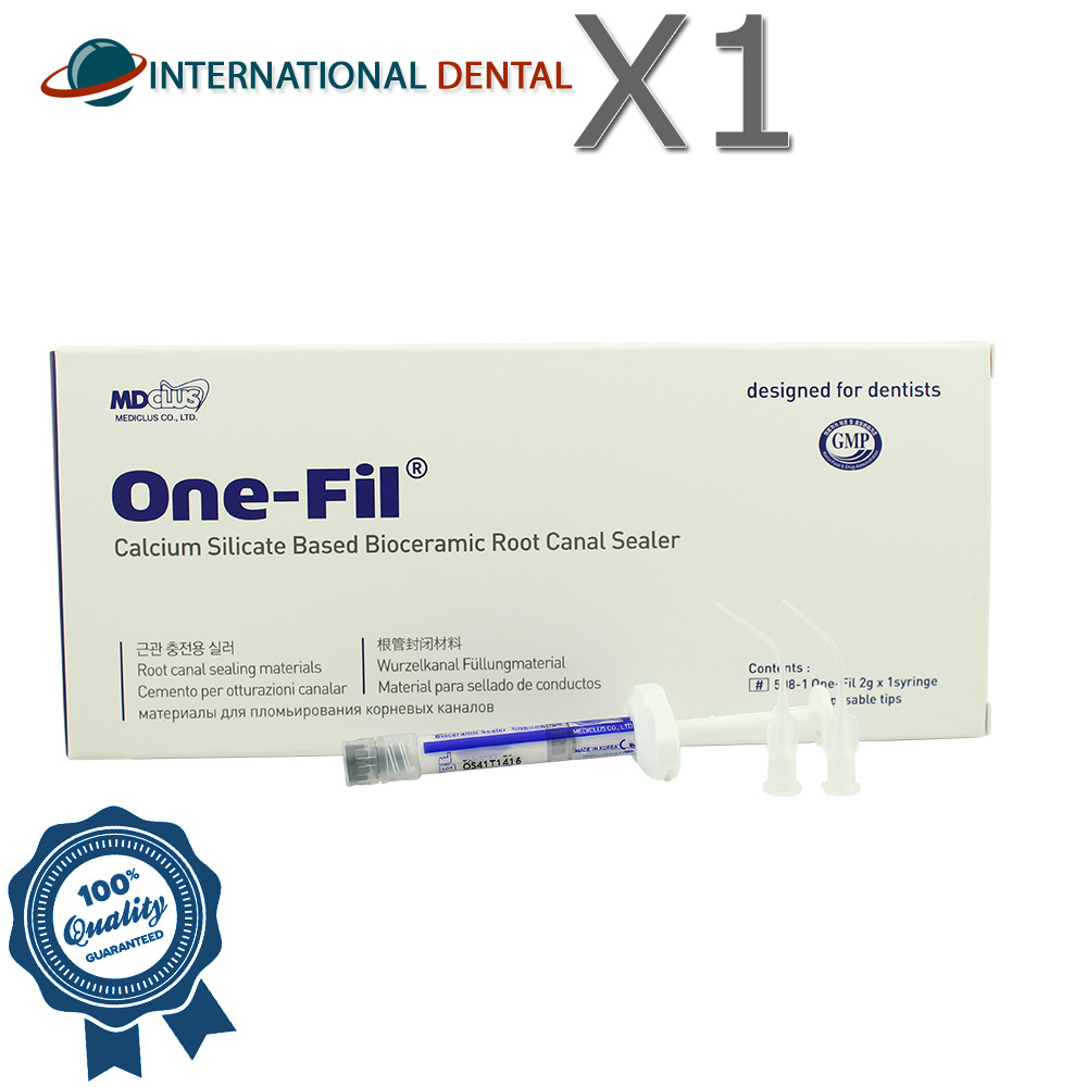 Dental Mediclus One-Fil Calcium SiIicate Based R00t Canaal Sealer 2g White Color