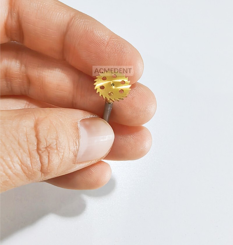 1PC Dental Saw Disk Sharp Ultra Thin Bone Cutting Wheel Gold Disc High Hardness