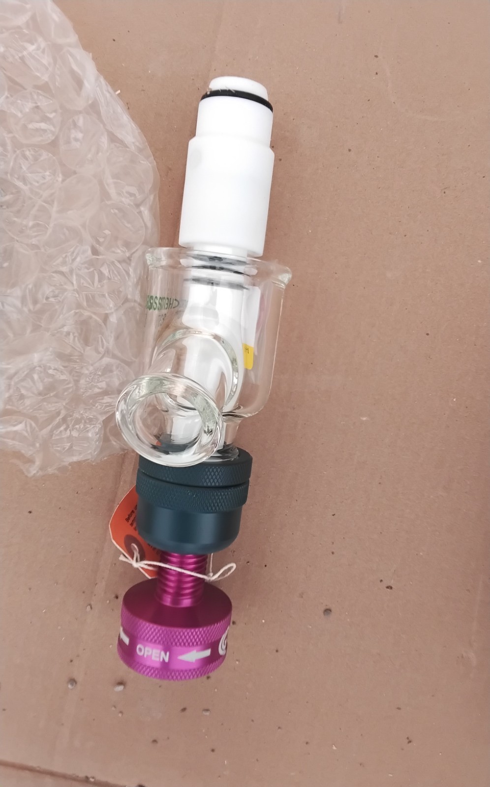 New Chemglass CG-1968-GL-040 Zero Dead Space Drain Valve