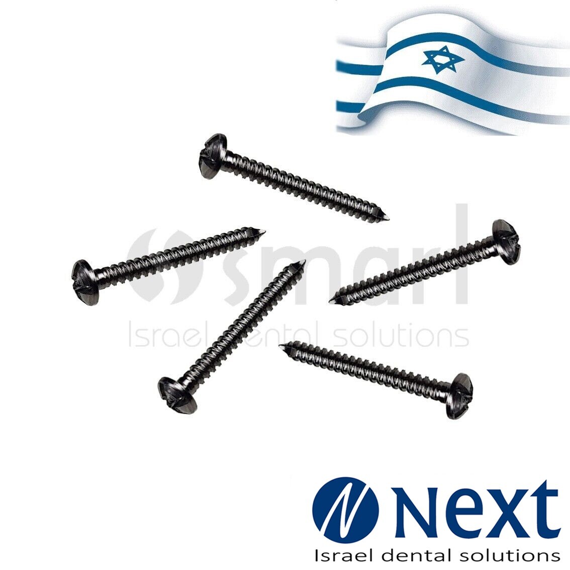 Lot x 5 Screw titanium pins membrane Fixation Block Bone mesh 1.2 x 10 mm