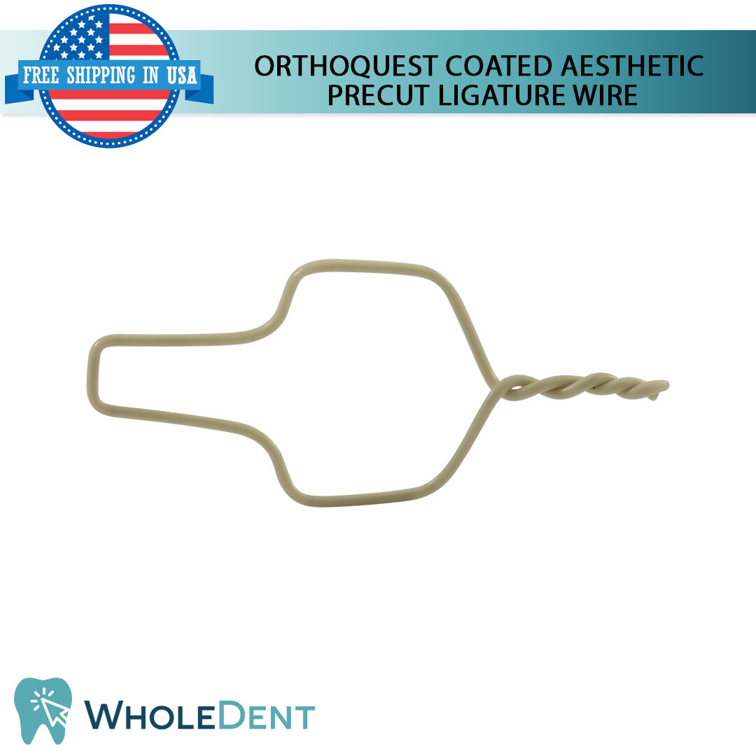 Orthodontic Dental Aesthetic PreCut Coated Preformed Ligature Wire OrthoQuest