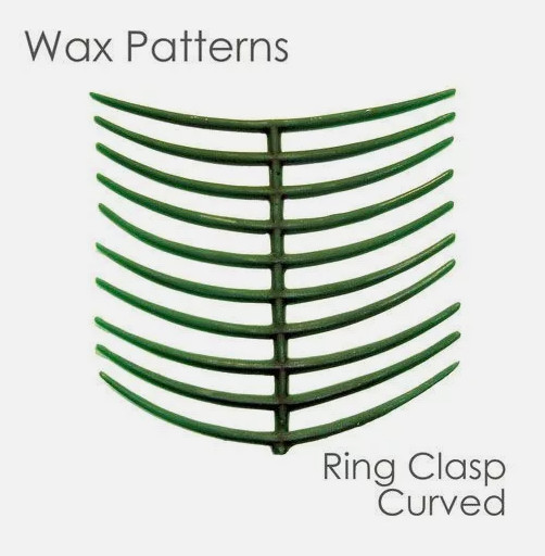 Bego Wax Patterns – Ring Clasp, Curved, Ref. 40023 2, Box of 10 Sheets Each