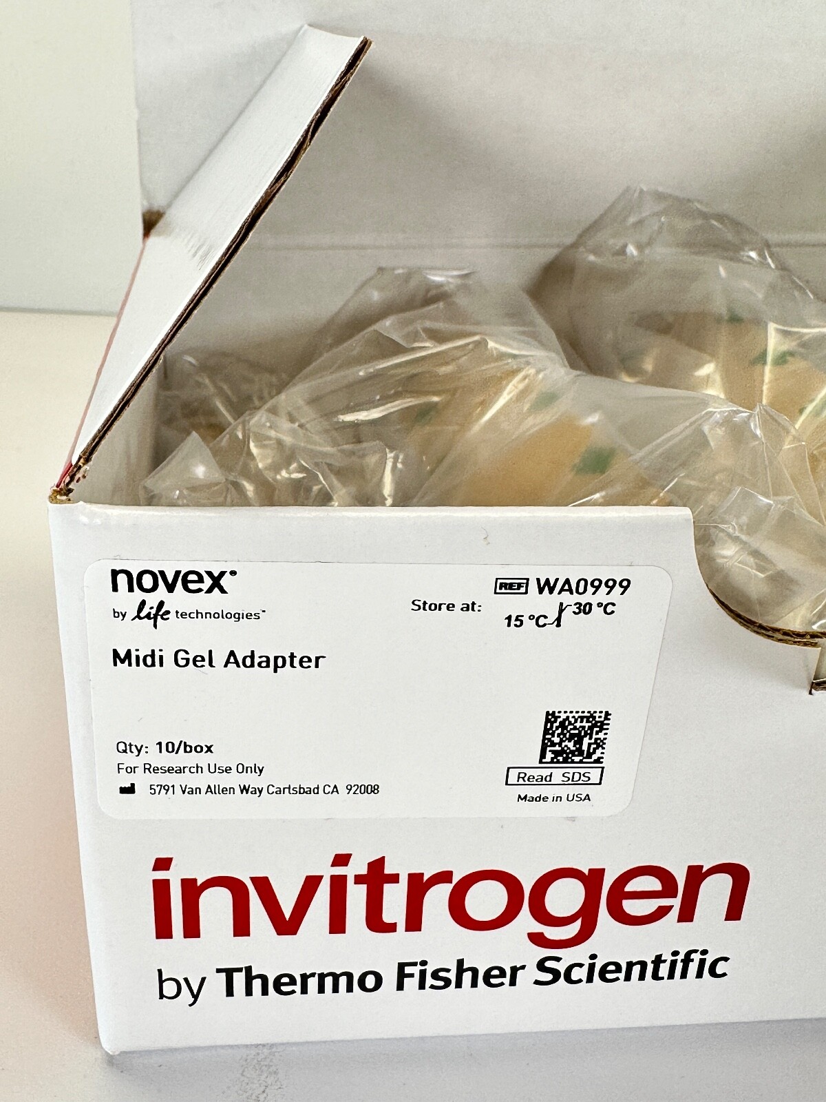 INVITROGEN Thermo Novex Cassette Electrophoresis Tank Mini Gel Adapters (10/Pk)