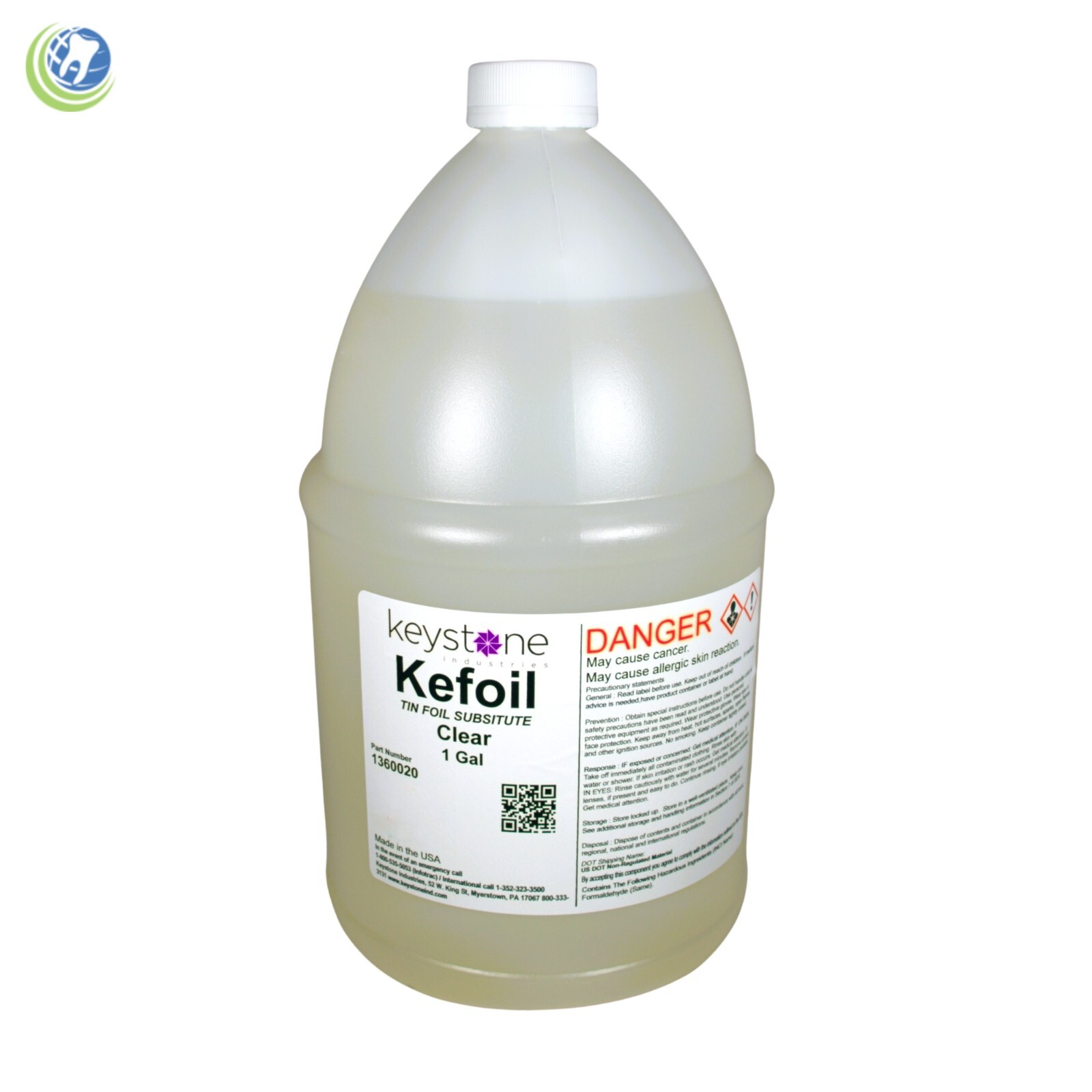 Dental Lab Kefoil Multi-purpose Clear Liquid Separator Foil Substitute 1 Gal