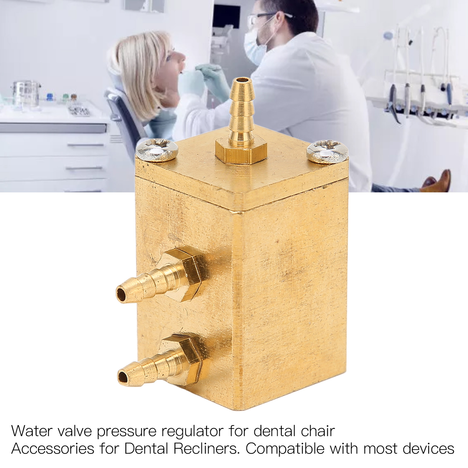 Metal Dental Water Valve Water Pressure Regulator Dental Accessories For Den