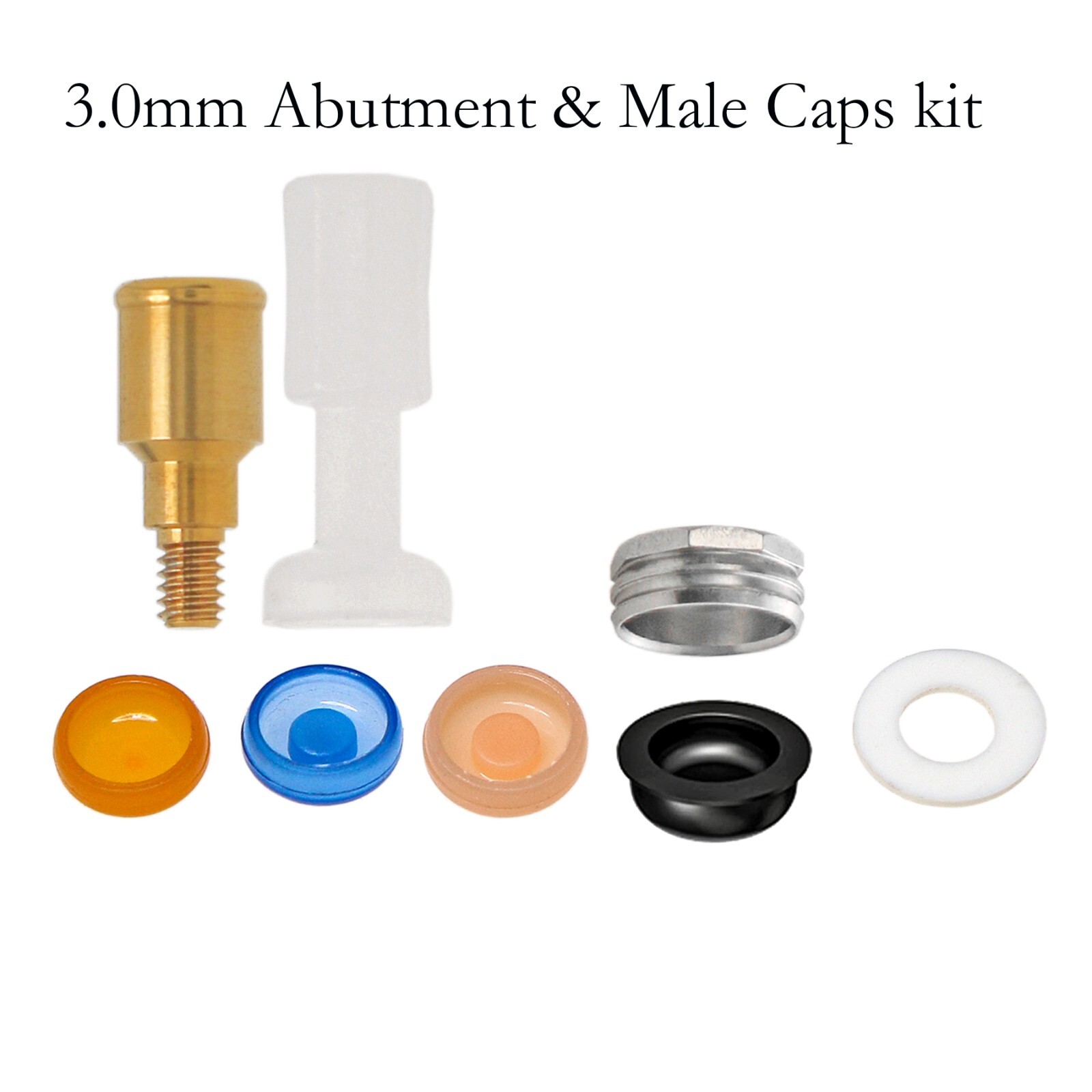 Zimmer Tapered Screw-Vent 3.5/4.5mm MIS Hex Implants compatible Locator Abutment