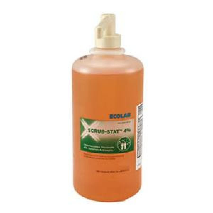 Ecolab ScrubStat Surgical Hand Scrub CHG Chlorhexidine Gluconate 4% 4oz Bottle 1