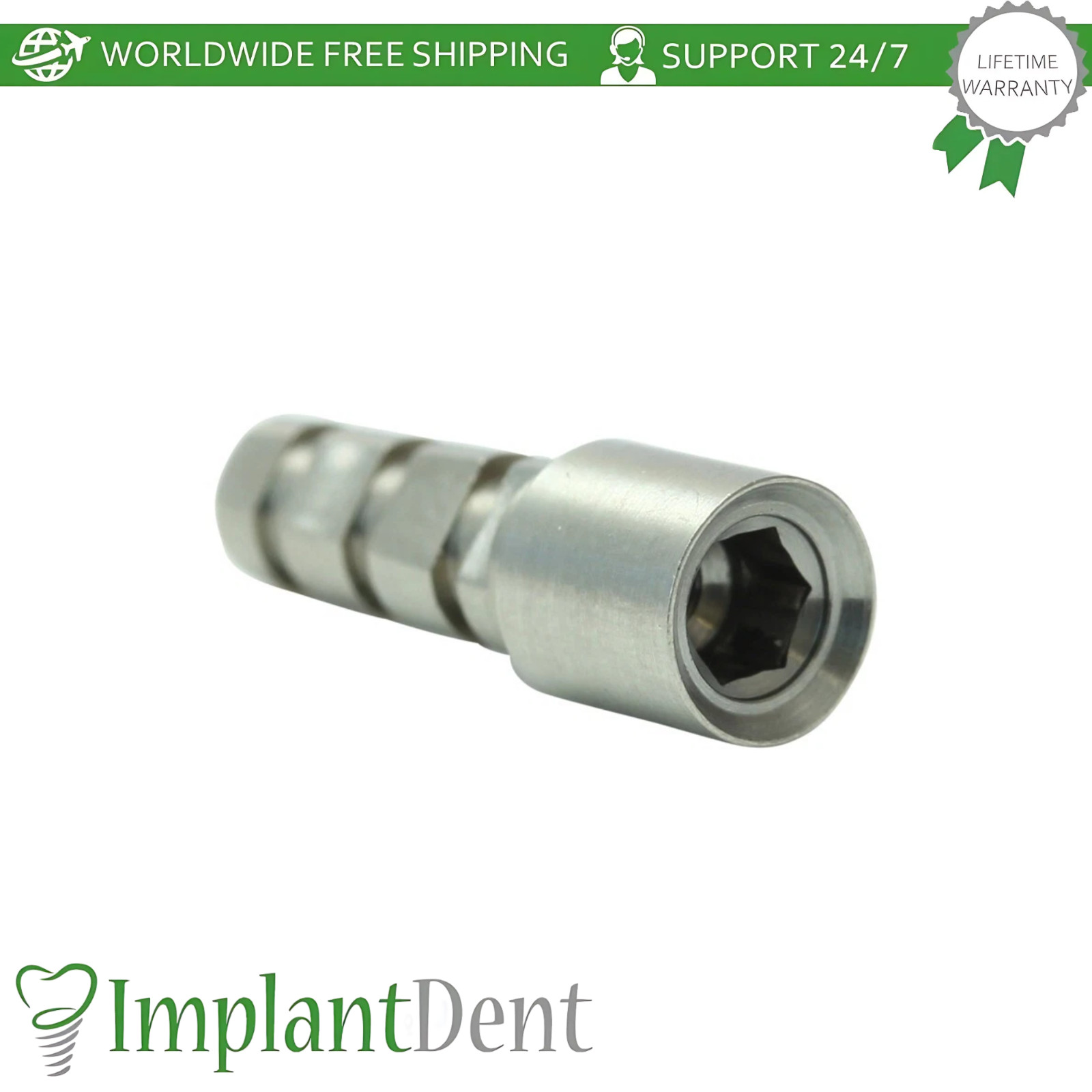 X50 Dental Fixture Analog Ø4.5mm Zimmer Biomet Compatible Int Hex 2.5mm Replica