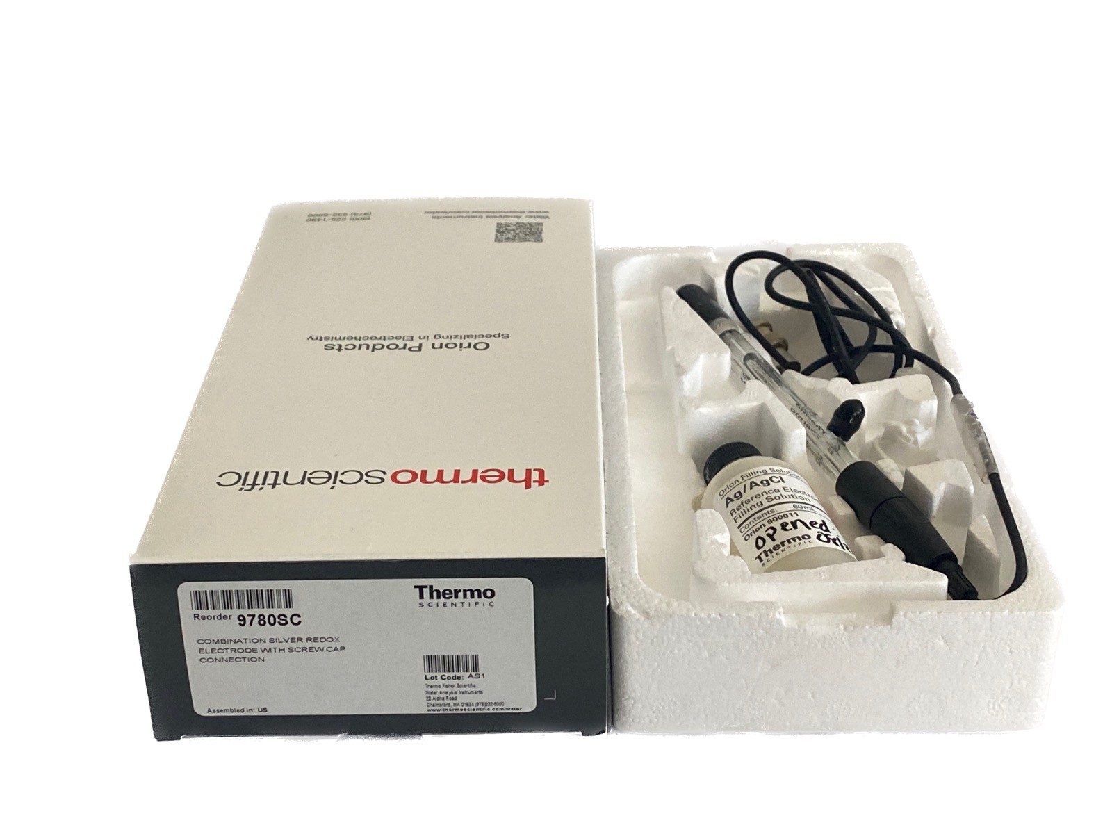 THERMO ORION Single Junction Glass Bodied Combination Silver Billet Electrode