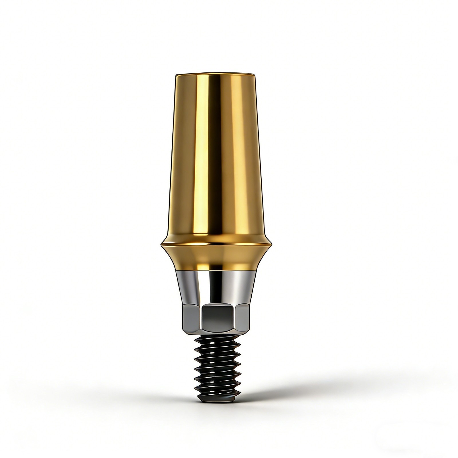 Dental Regular Mini Straight Abutment Hex Cemented W/Central screws fit Hiossen