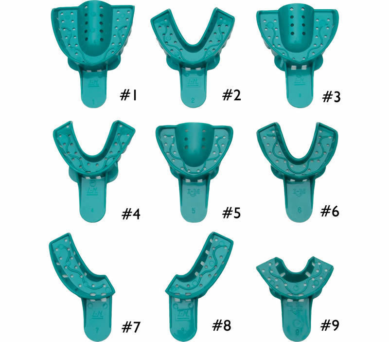 StarryShine 48 Pcs #6 Small Lower Dental Disposable Impression Trays Tray