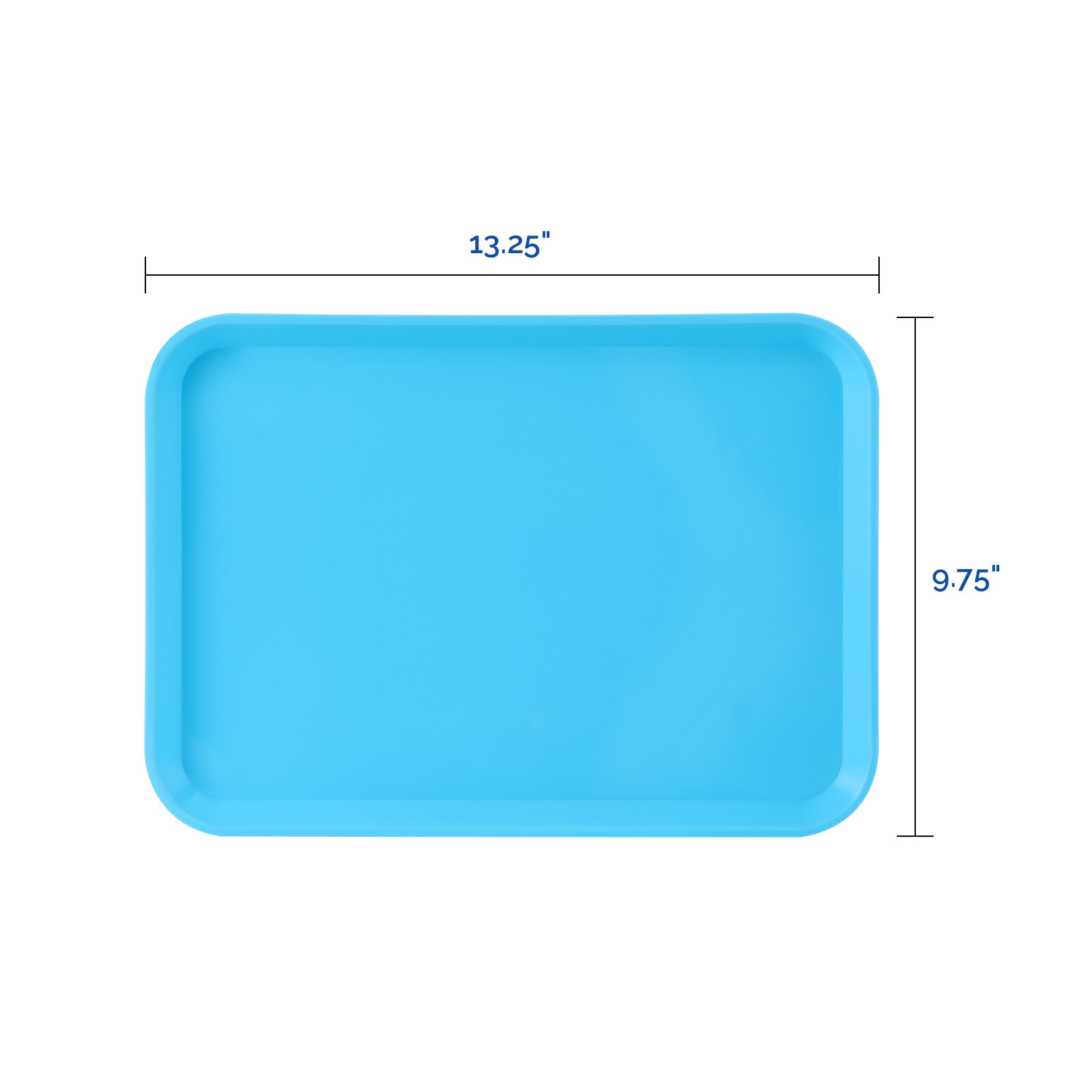 Dental Flat Tray Autoclave Instrument Trays Plastic Size B 13.25″ X 9.75″ Colada