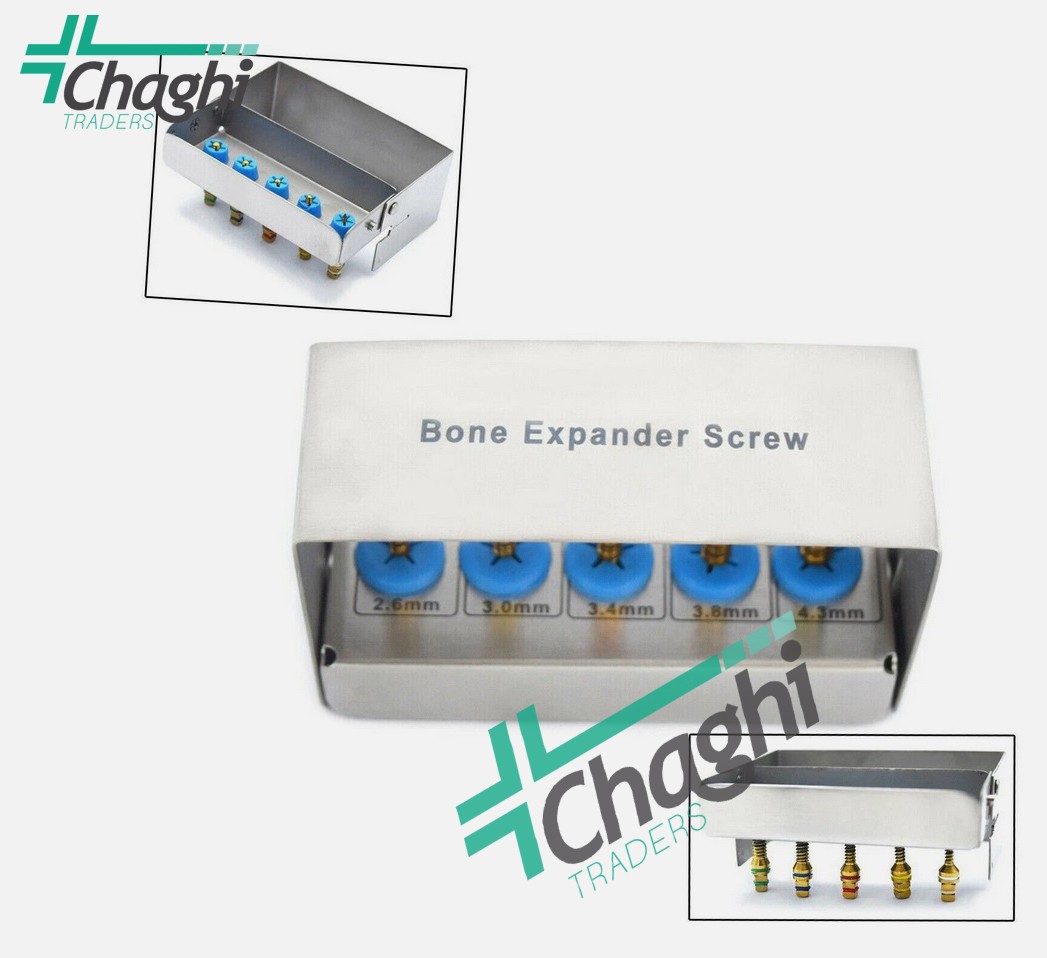 Dental Implant Bone Expander Kit 5 Pcs Screws & Wrench 4.0mm Surgical Tools New