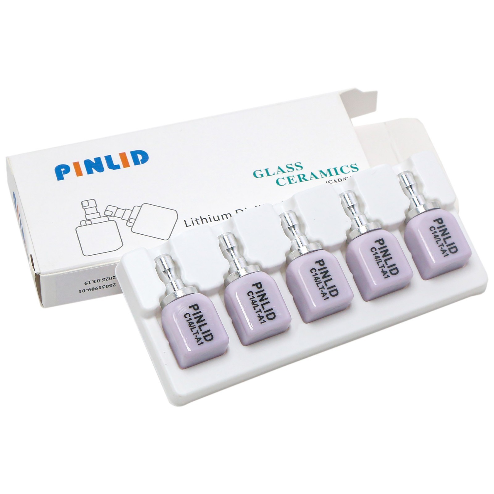 US C14 HT/MT/LT Lithium Disilicate Ceramic Multi Boxes For CEREC Dental Milling