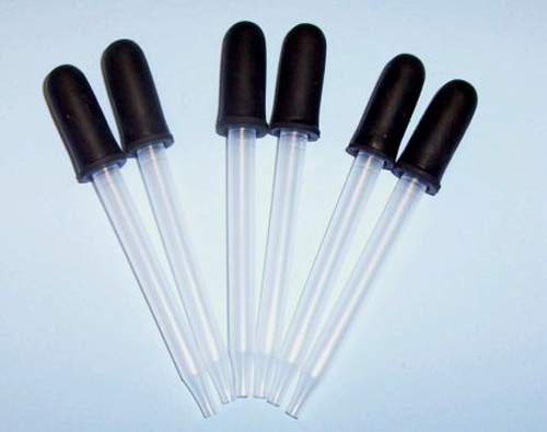 DISPOSABLE PLASTIC EYE DROPPERS (count 6) LDPE