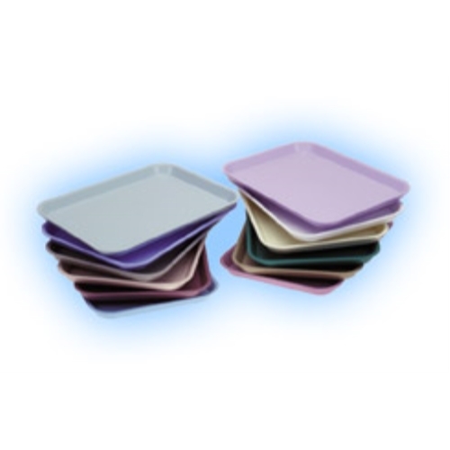 DENTAL FLAT TRAY SIZE F (MINI) – BLUE PLASTIC – 9-5/8″ X 6-5/8″ X 7/8″