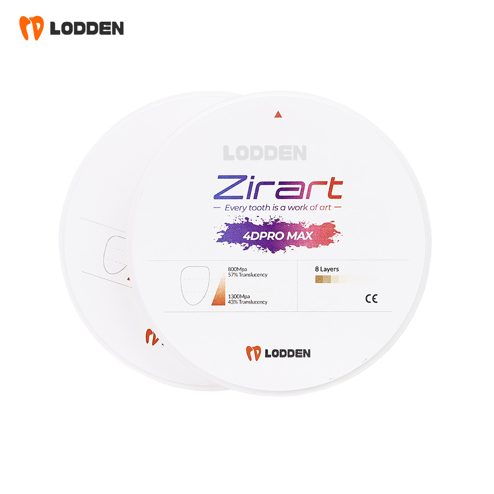 Dental Zirconia Blocks CADCAM System 4D PRO MAX Multilayer Ceramic Disk 8 Layers