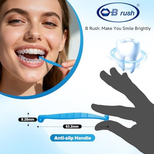 B Rush Aligner Remover Tools and Elastic Placers Set, 6 Removers Multi-color