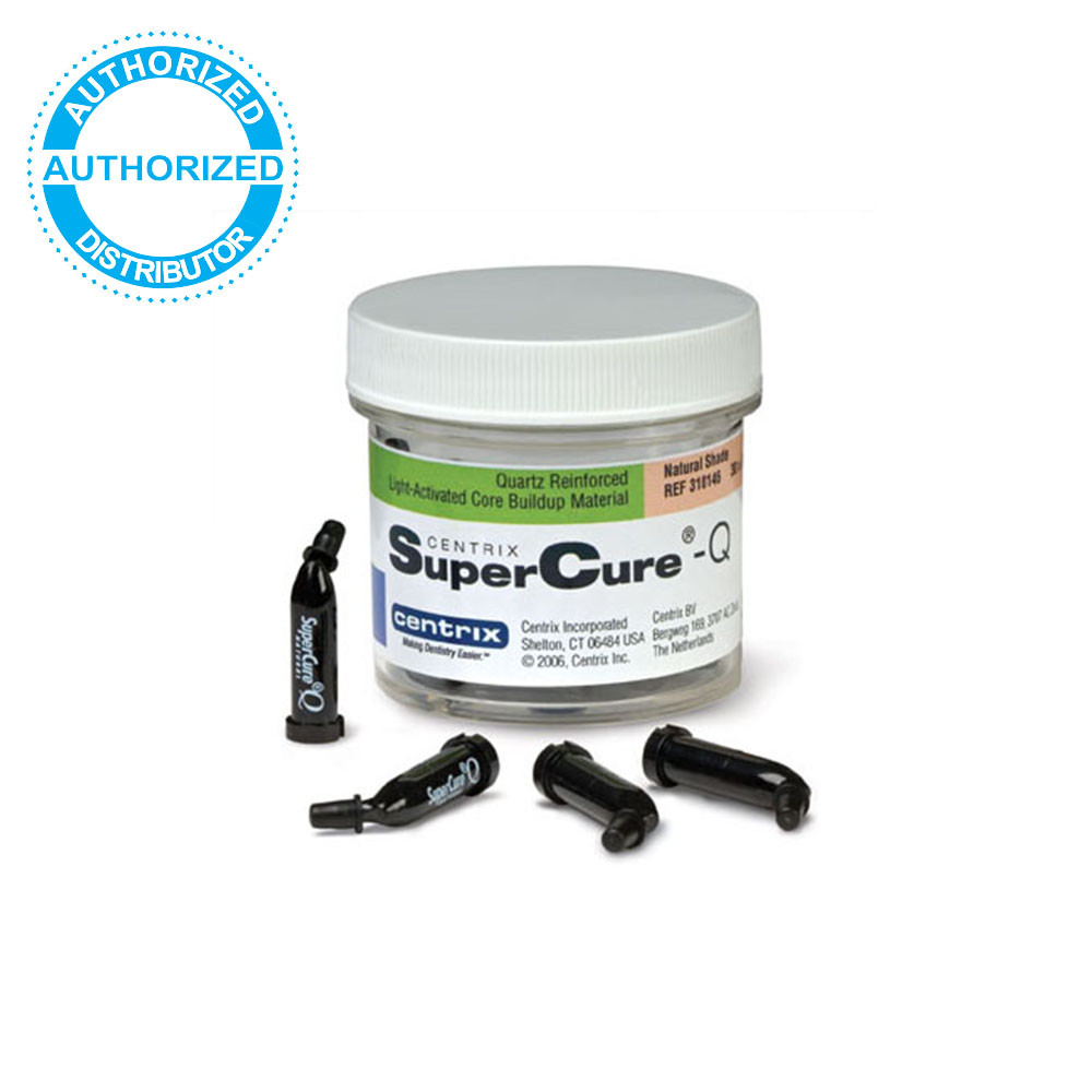 Centrix Super Cure Q Light-Activated Core Buildup Composite 30 x .50 Gram Tips