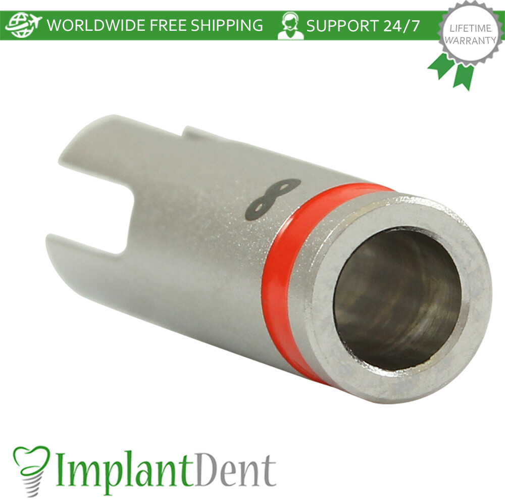 Dental Drill Stopper 2.8mm – Red Stainless Steel Dentistry Tool