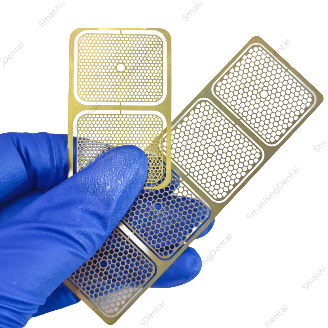 Dental GBR Titanium Mesh Membrane Guided Bone Regeneration Barrier Gold Coated