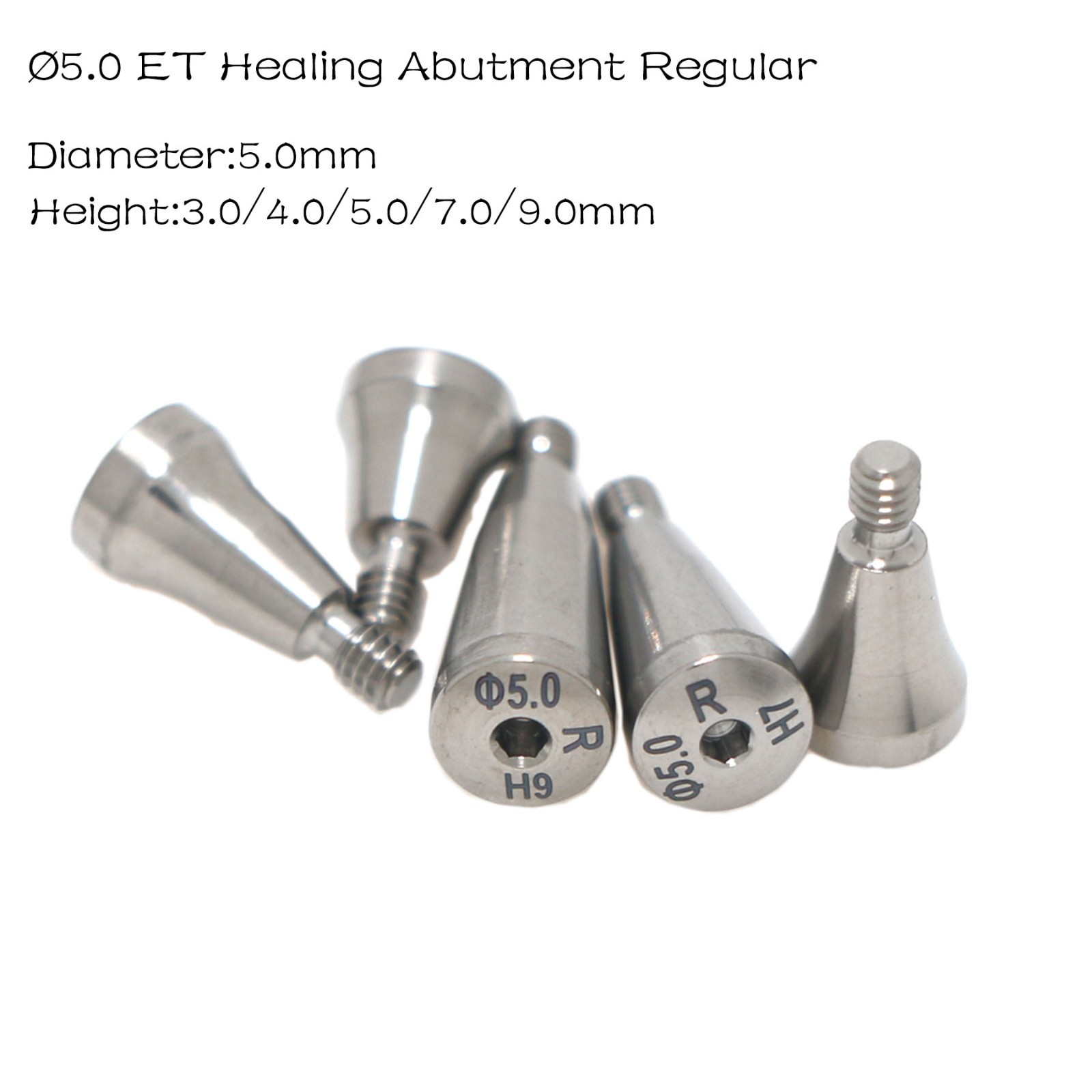 Dental Healing Abutment Cap Compatible with Hiossen ET III SA Regular Platform