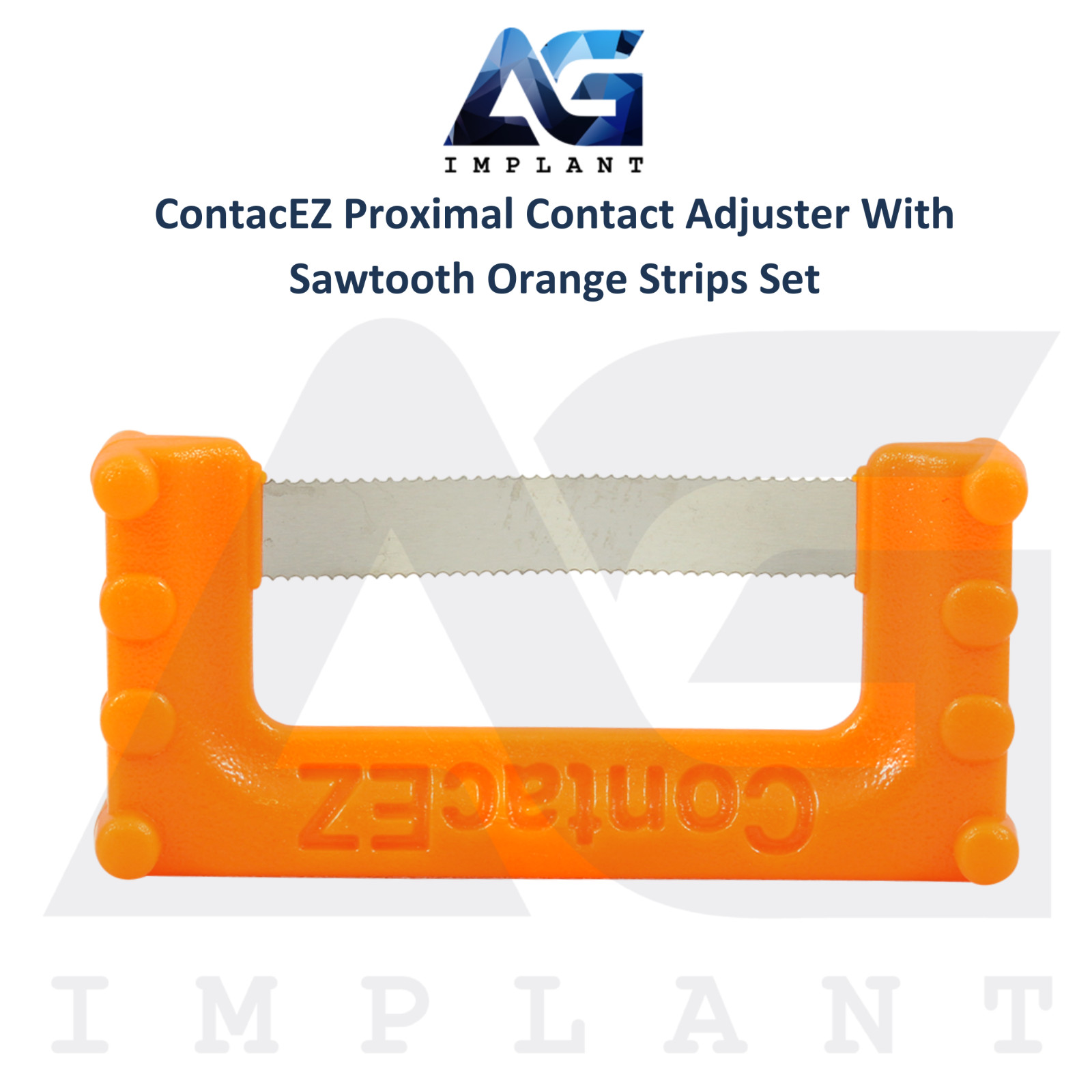 ContacEZ Proximal Contact Adjuster Sawtooth Orange Dental Strips 8pcs Extra Fine