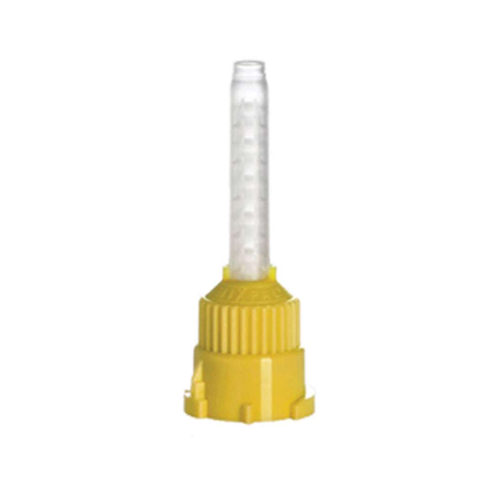 MIXPAC T-Mixer HP Mixing Tips, Short, Small Yellow, 48/Pk