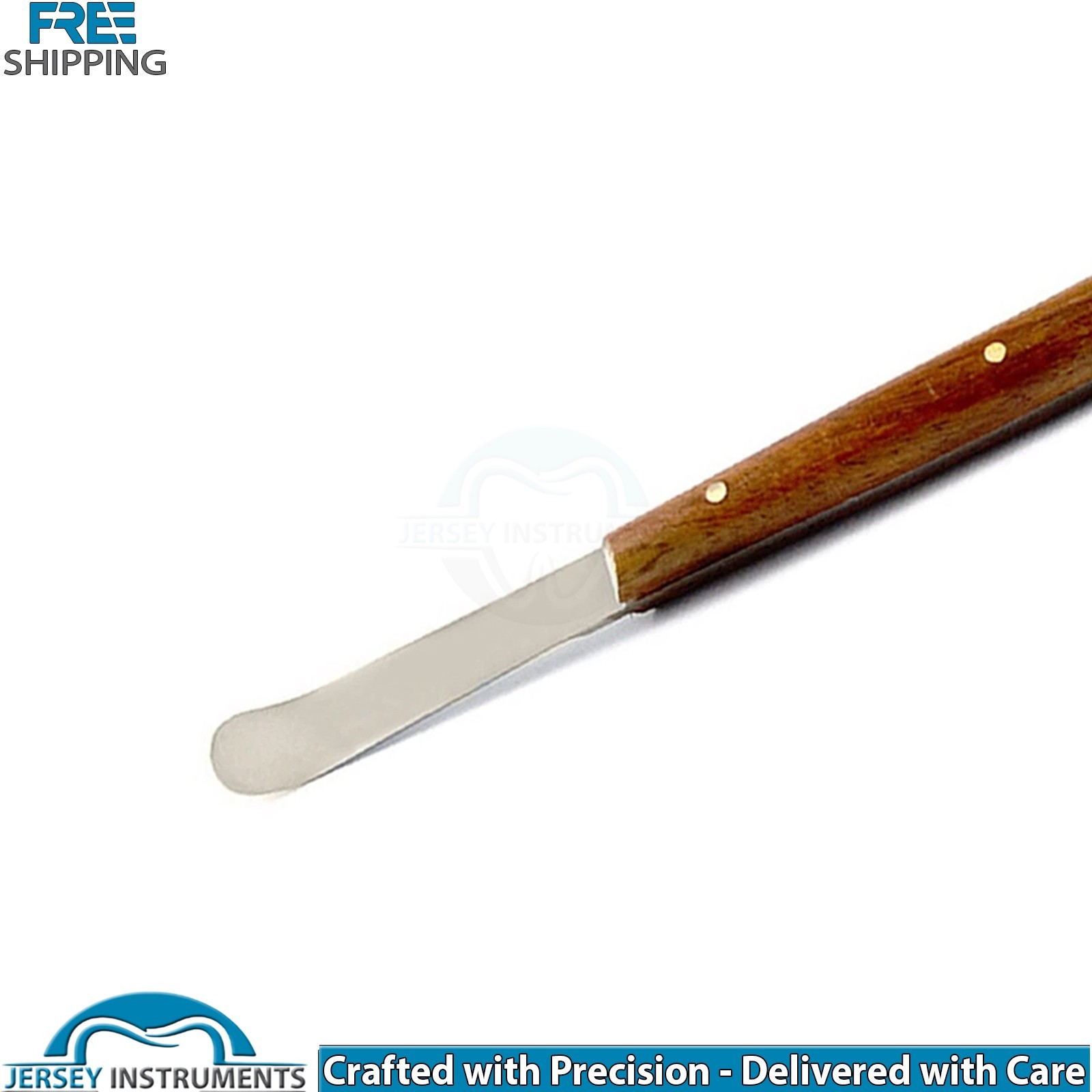 Dental Lab Fahnenstock Wax Knife Large Carver Modeling Spatula Wood Handle New