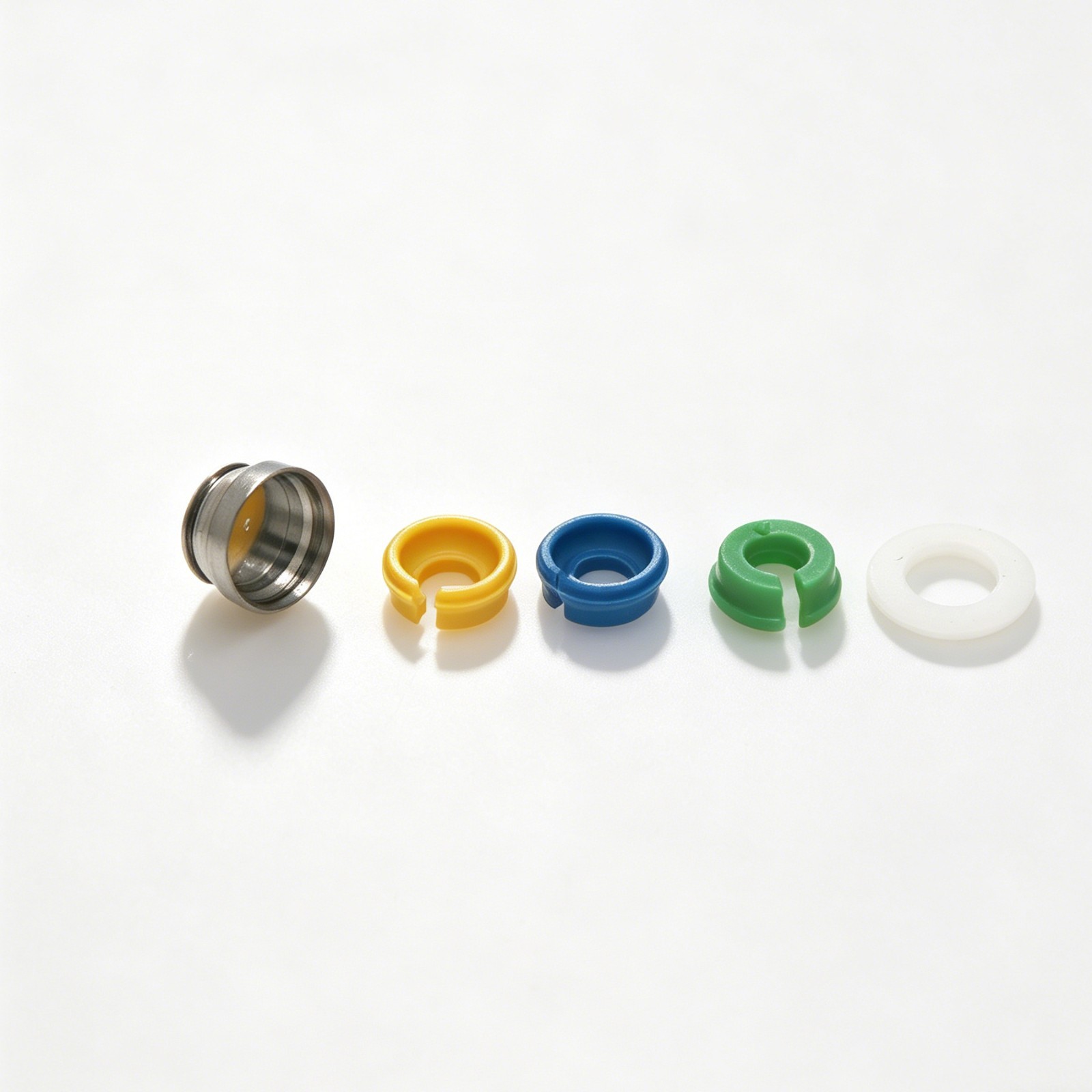 Implant Retention Inserts for Novaloc Overdenture Titanium Housing Kit PEEK Caps