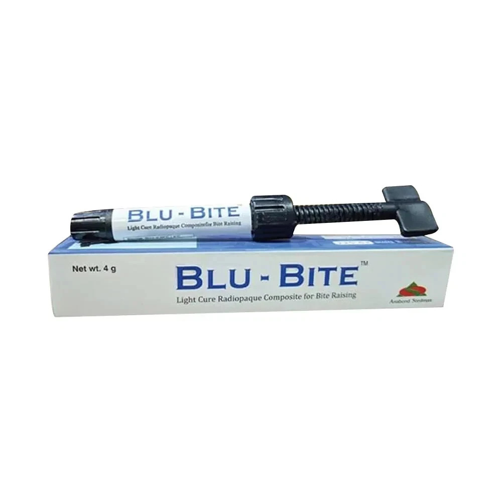 Dental Anabond Blu-Bite Light Cure Radiopaque Composite 4G Syringe-FREE SHIPPING