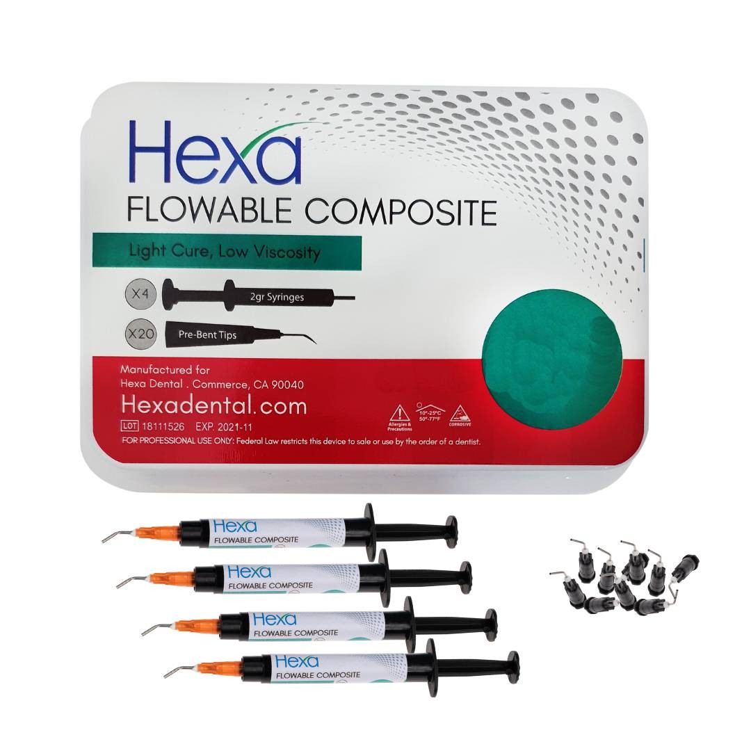 Hygedent HF-3001 Hexa Flowable Dental Composite Kit A1 4/Pk 2 Gm