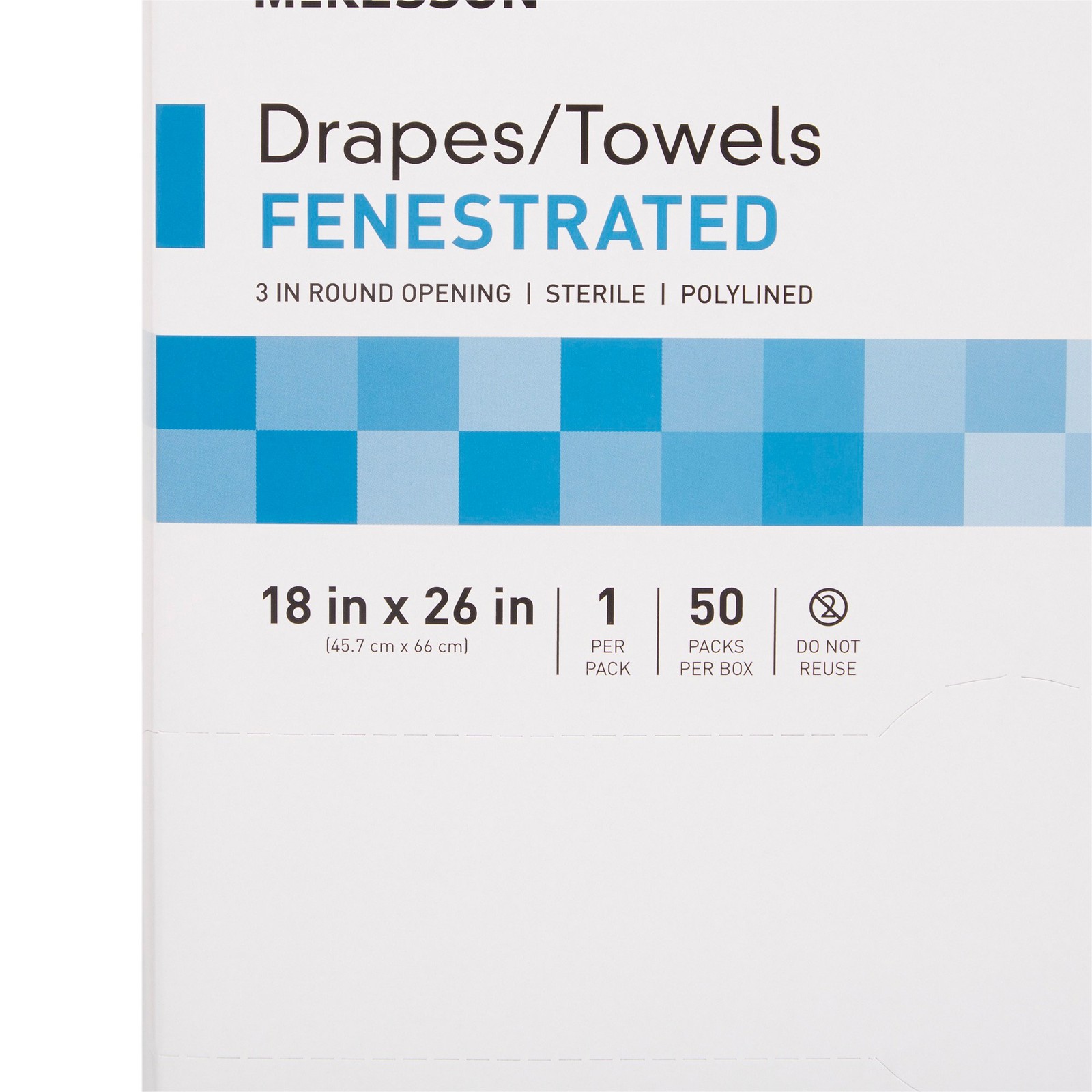 McKesson Surgical Drape Sterile Field Drape 18 W X 26 L Inch Sterile Box of 50
