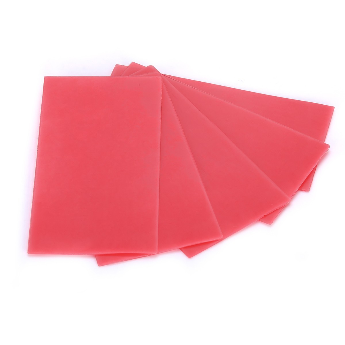 18 hojas dental Cera de placa de base Roja Utilidad de cera de modelado 1.3 mm