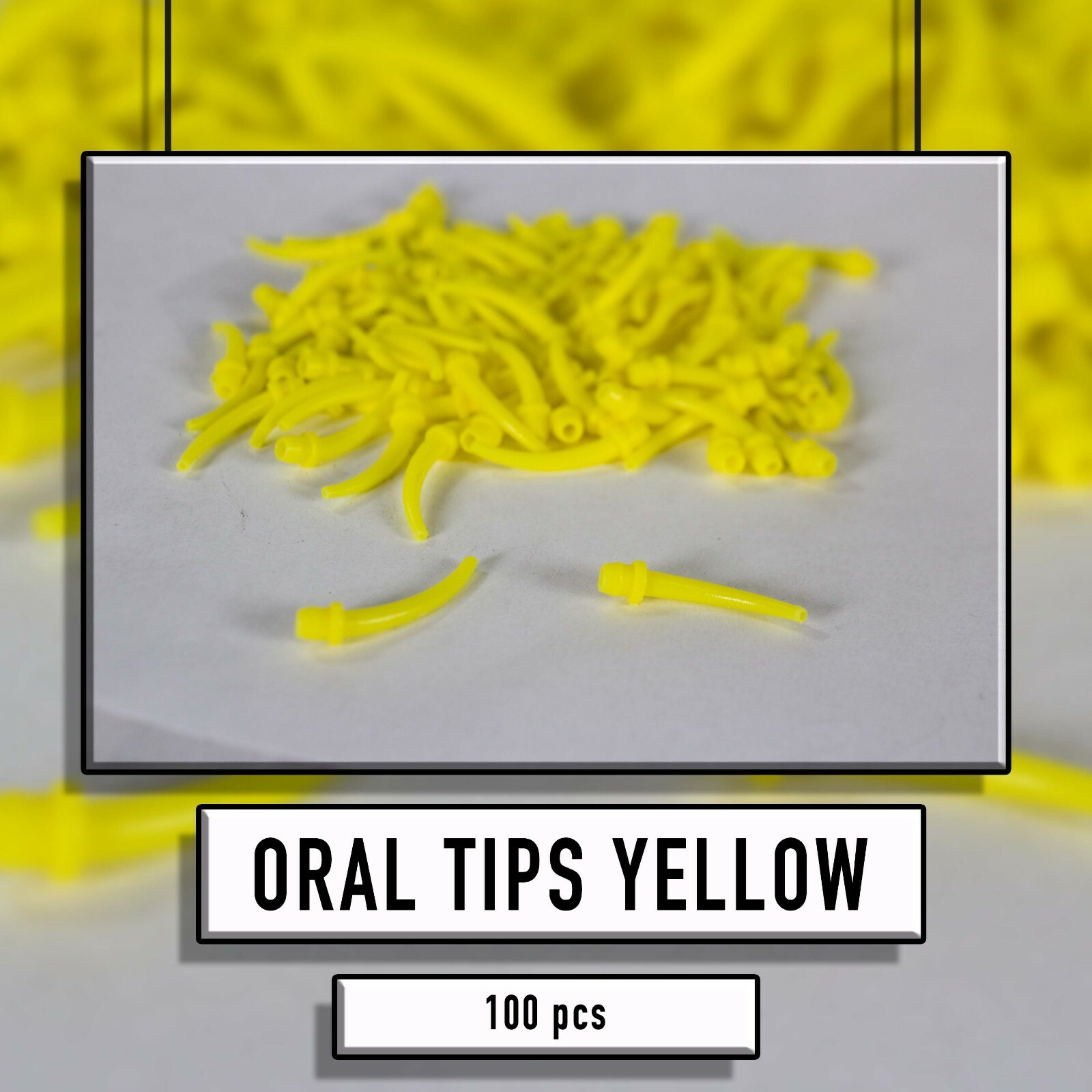 Dental Oral Tips Yellow Impression – 100pcs
