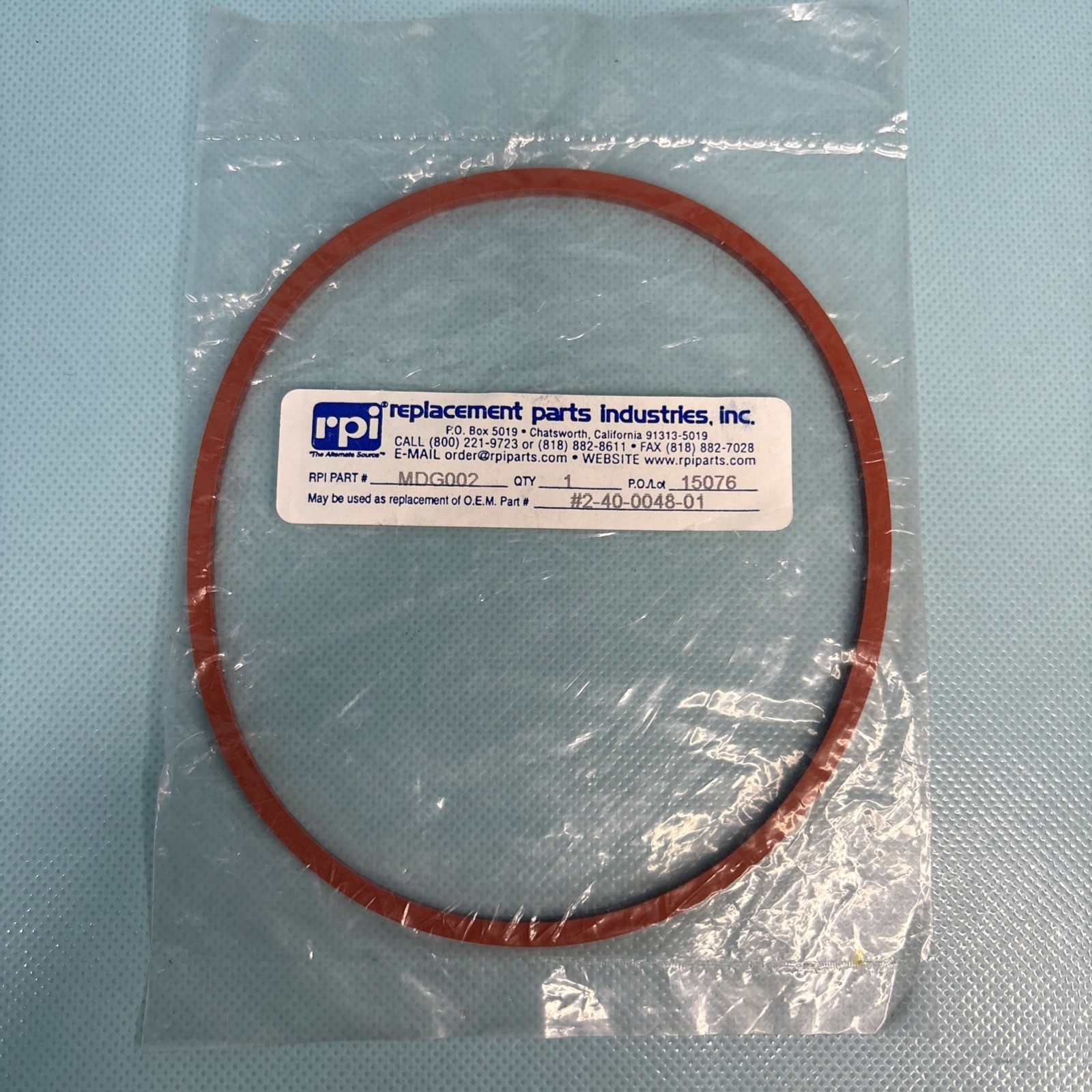 RPI Door Gasket MDG001 – NEW