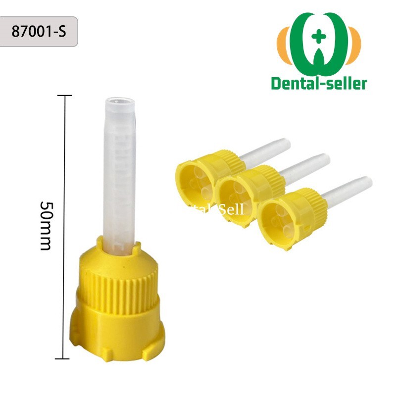 50 Pcs Dental Impression Mixing Tips Disposable Silicone Rubber Tube Long/Short