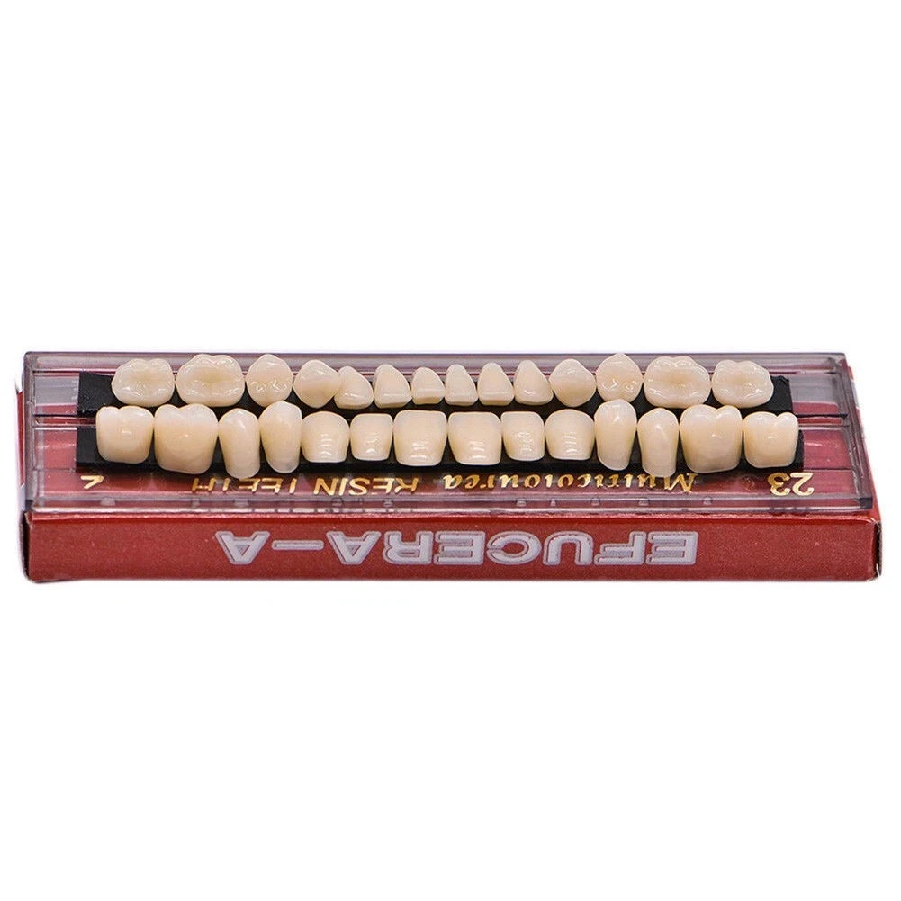 28Pcs Dental High Quality Denture Acrylic Temporary Crown Resin Full Teeth A2/A3