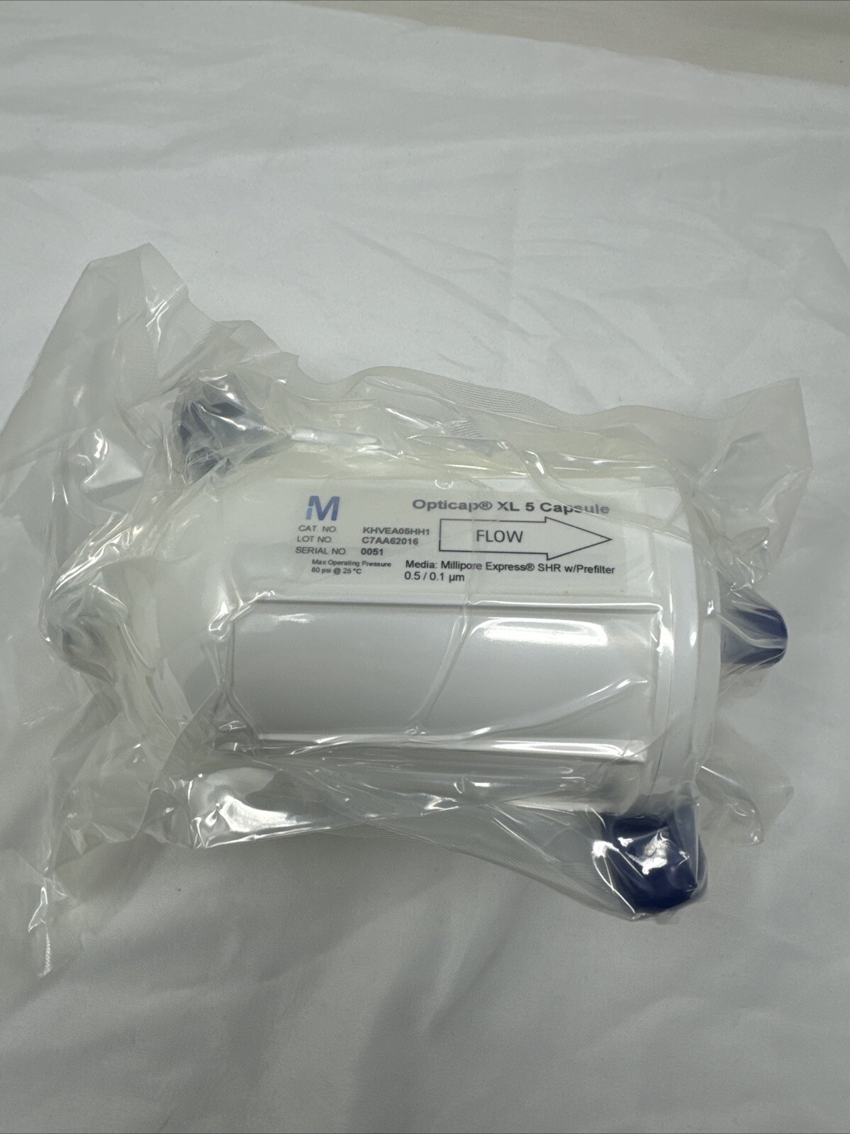 Millipore Opticap XL 5 Capsule POLYSEP II 1.0/0.2/ 0.1 um KGW1A05HH1 Sealed Lab