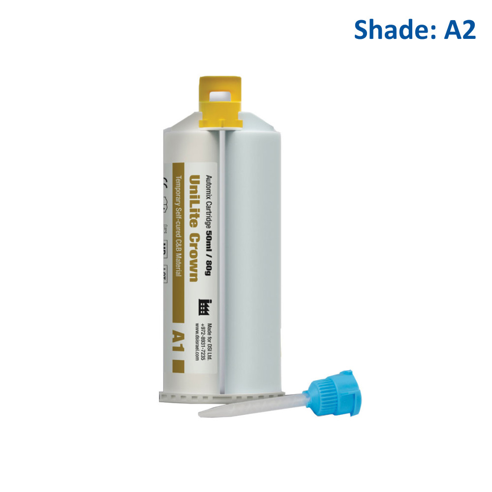Dental DSI Temporary C&B Material Self Cured 80g Crown & Bridge 1:1 Cartridge