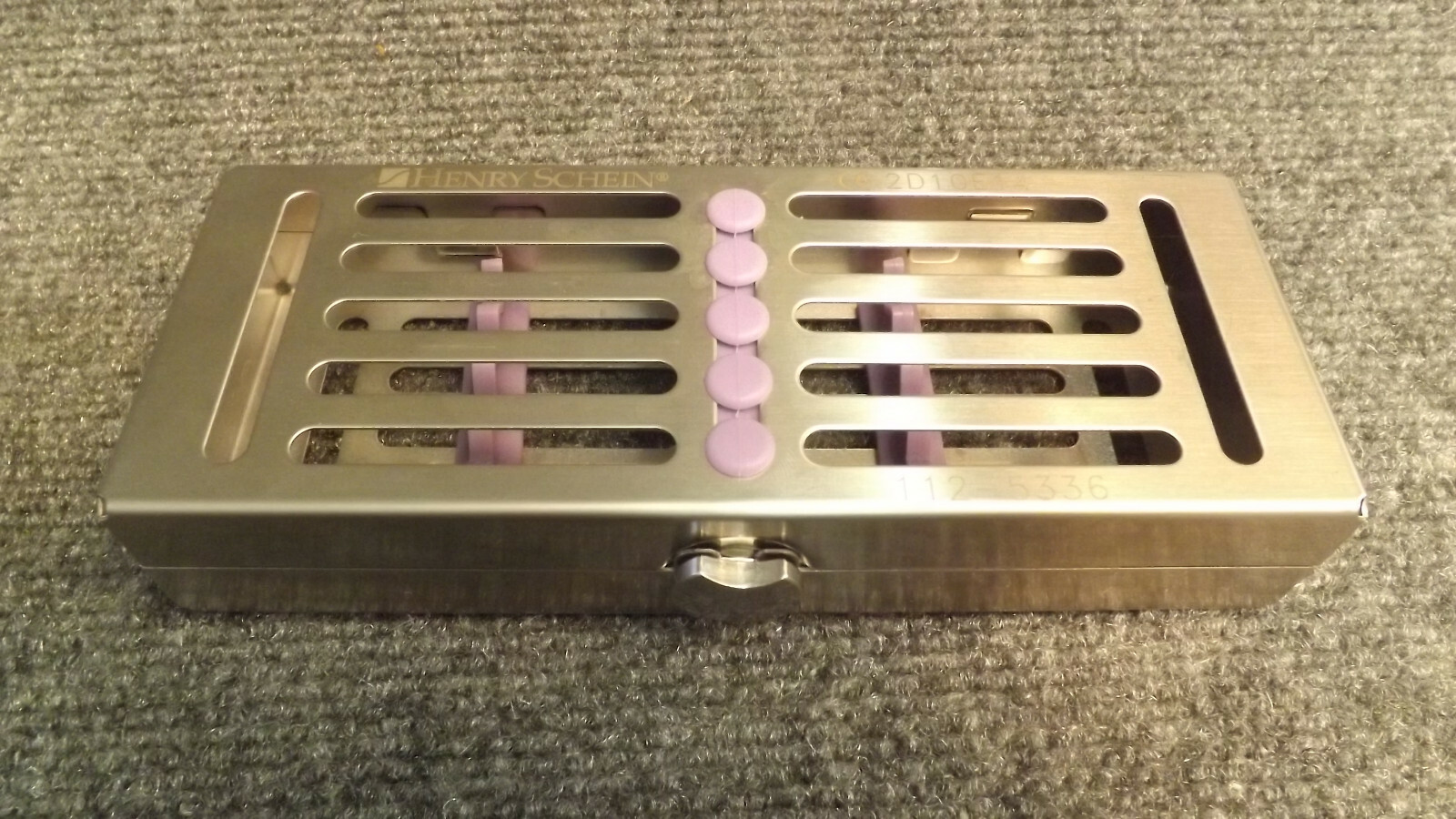 Henry Schein 5 Instrument Cassette Purple 7.1″ x 2.8″ x 1.3″ no.112-5336