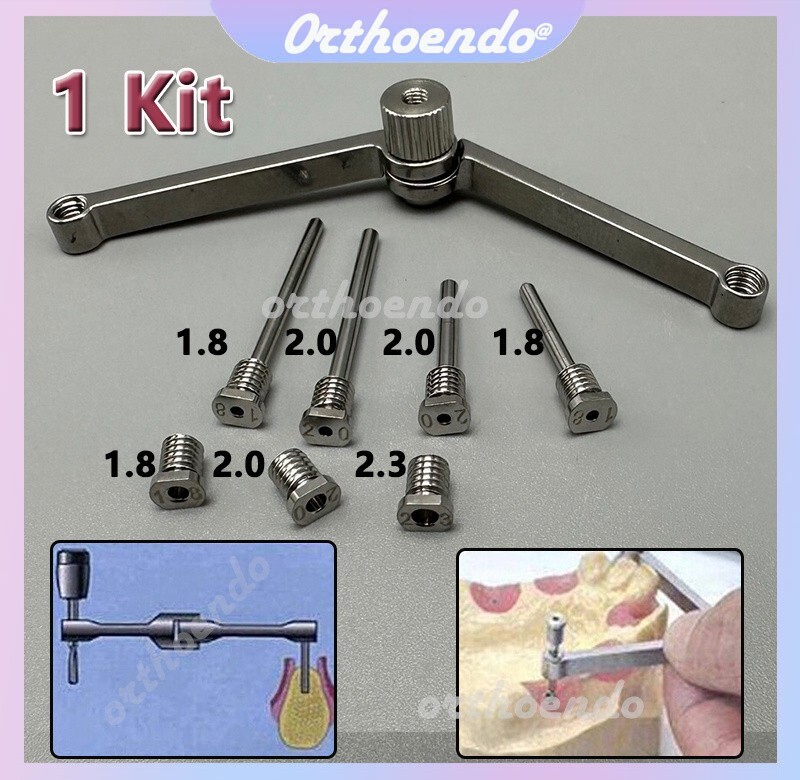 Parallel Implant Drill Guide Pins Dental ITI Para Drill Aid Position Sleeves Kit