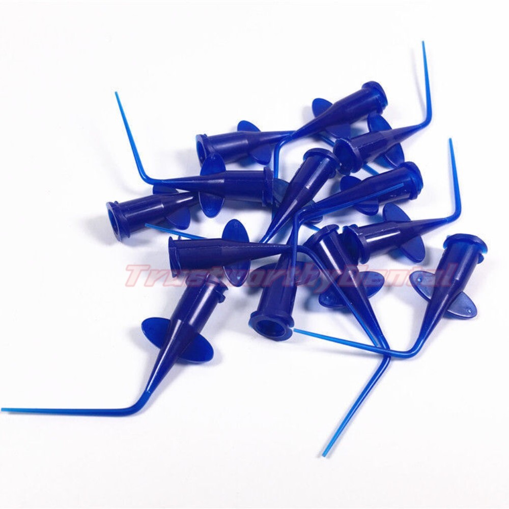 Dental Disposable Irrigation Tip Endo Root Canal Irrigator Tip Plastic Blue