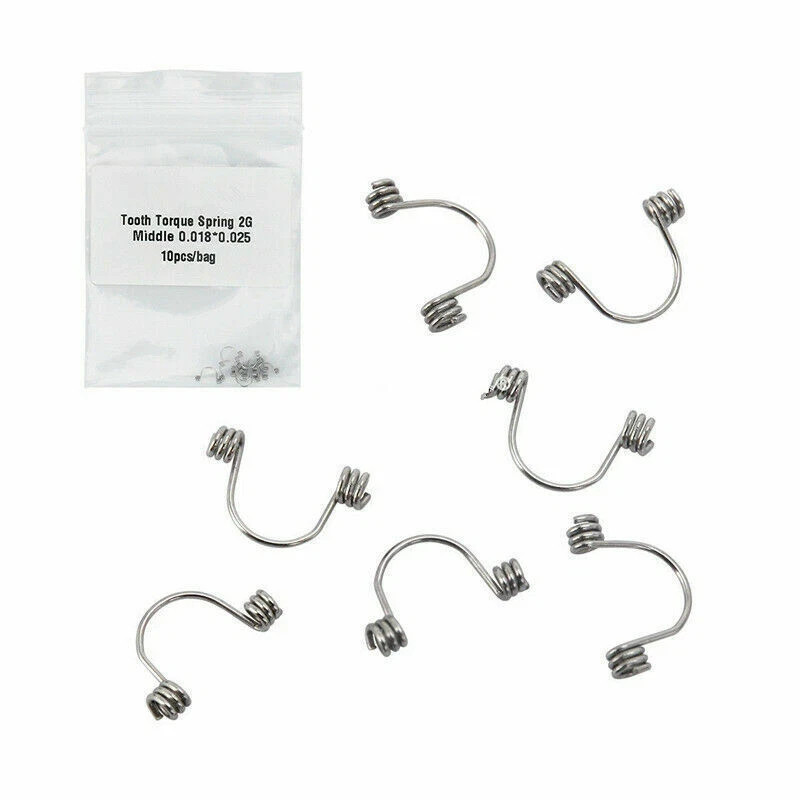 15 Sizes Ortho Dental Rectangular Anterior Teeth Torque Wire Springs 10Pcs/Pack