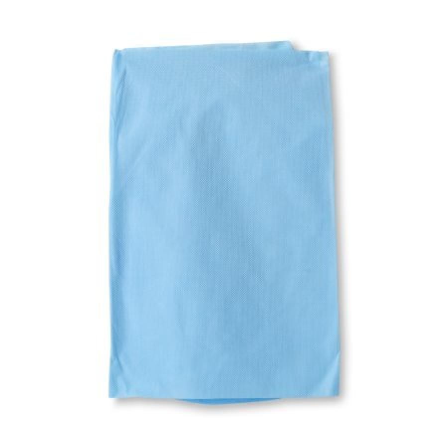 Snug-Fit Stretcher Sheet Fitted 40×89 In. Blue Fabric Disposable 25 Count, 49896