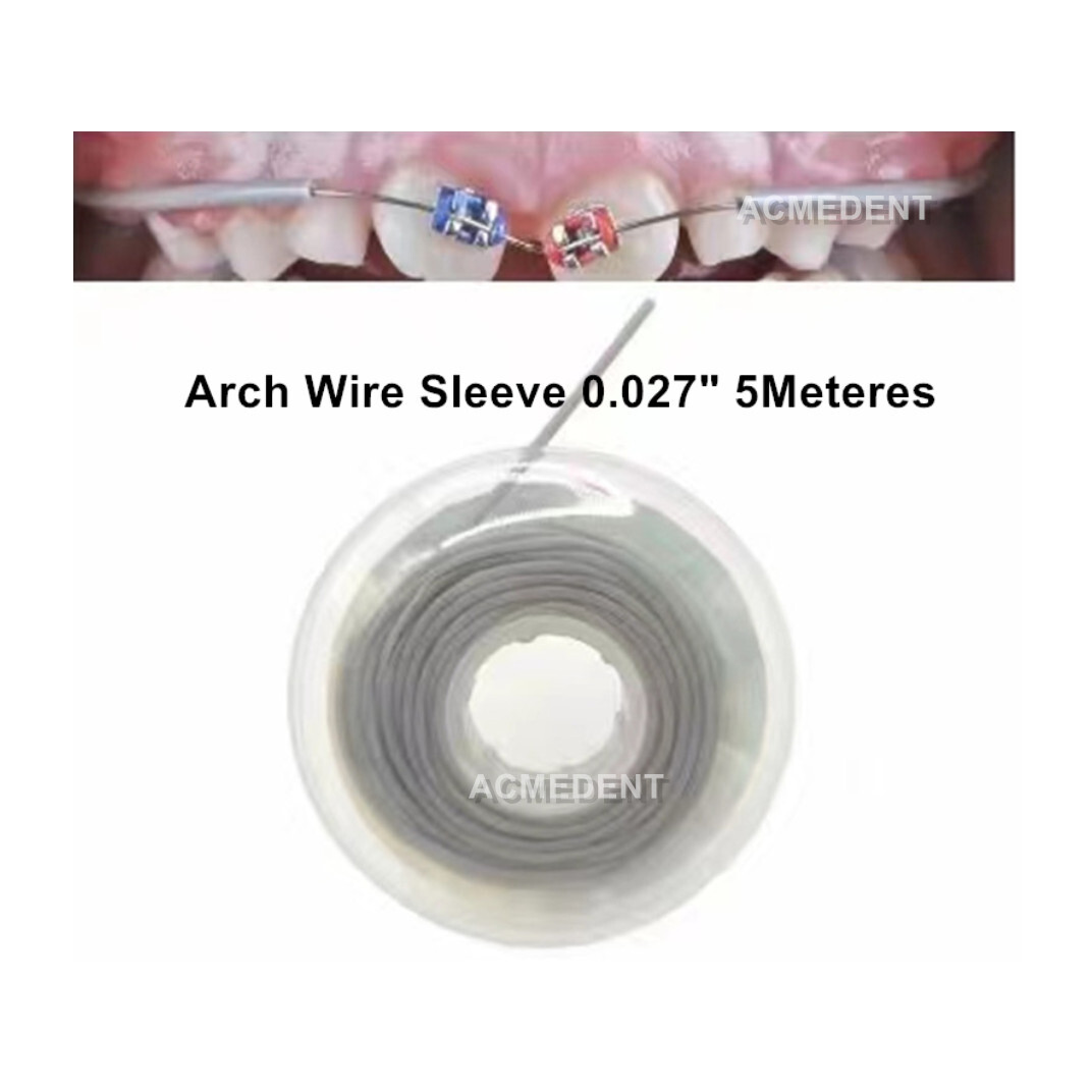 Dental Ortho Archwire Elastic Tube Protective Sleeve Elastomeric Bumper Tube
