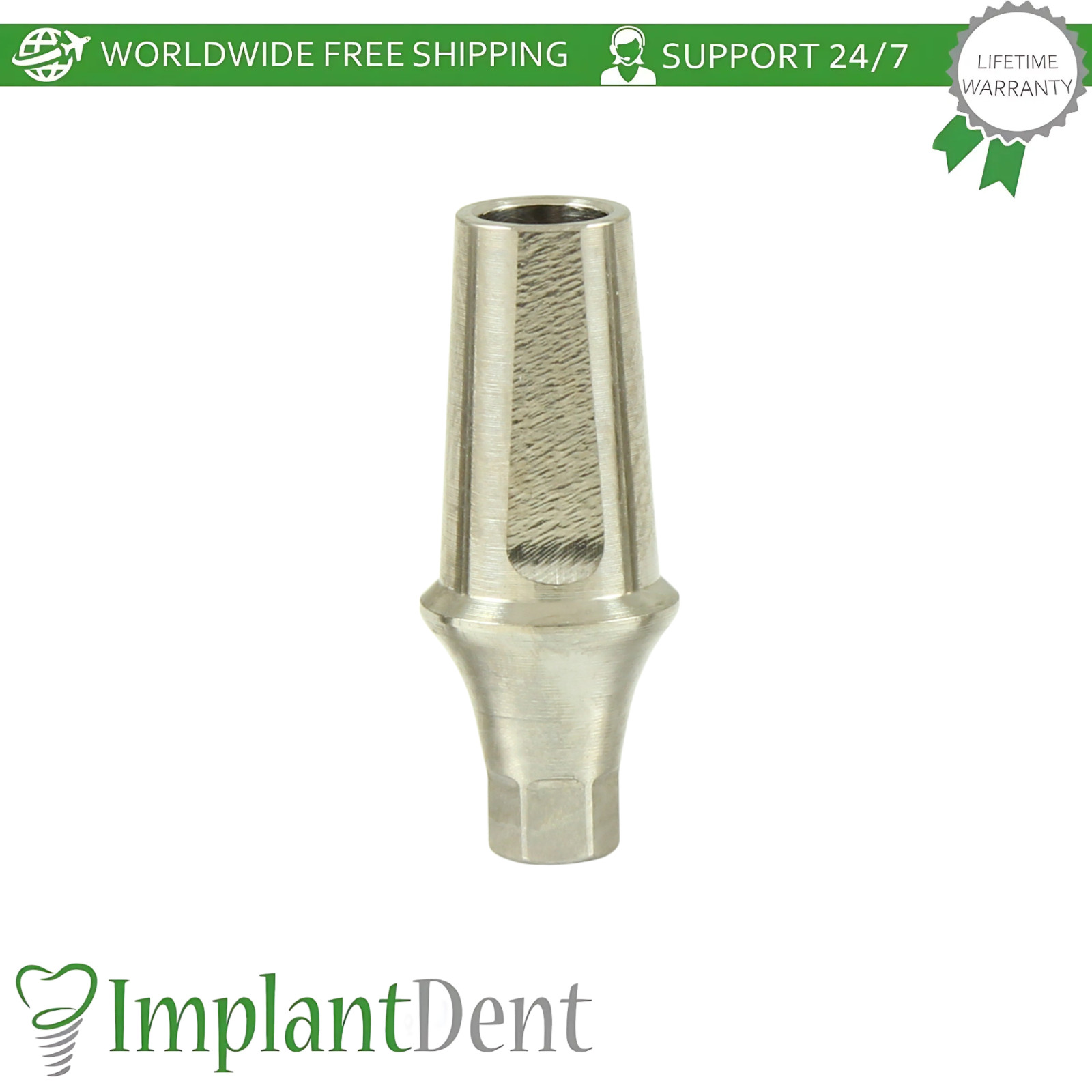 0sstem TS Compatible Mini Platform Straight Dental Prosthetic with Shoulder